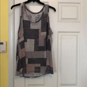 Color block swing tank from LB